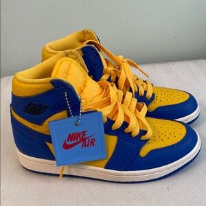 Nike Blue and Yellow Athletic Shoes